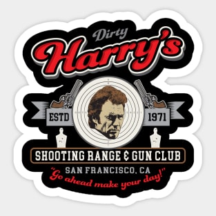 Dirty Harry's Shooting Range Sticker